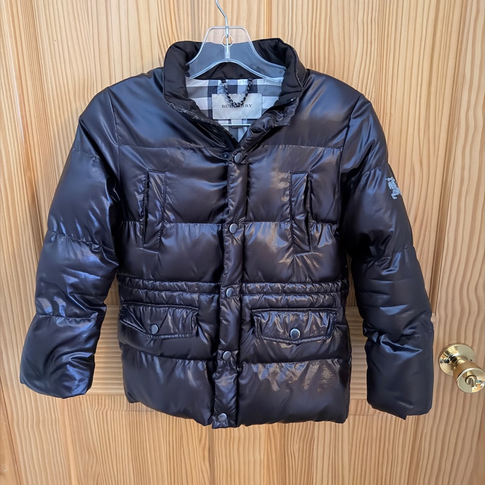 Burberry Glossy Dark Brown Puffer Jacket